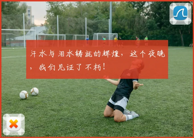 汗水与泪水铸就的辉煌，这个夜晚，我们见证了不朽！